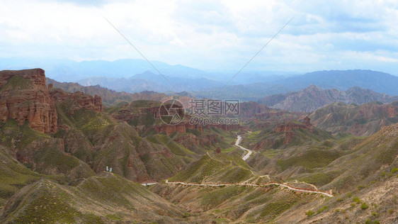 甘肃省苏南张掖冰沟丹霞风景图片