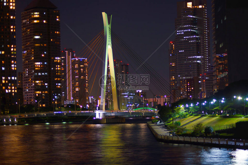 东京中央区的夜景高清图片下载-正版图片503816766-摄图网