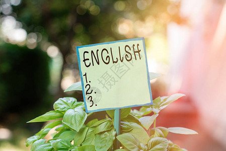 概念手写显示英语概念意味着之间可能的交流是唯一的共同语言普通图片