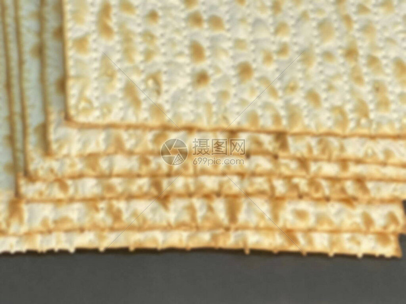 犹太人逾越节日替代面包的犹太Matzah面包皮革图片