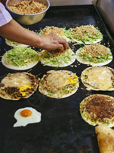 日本街头食品热餐盘图片