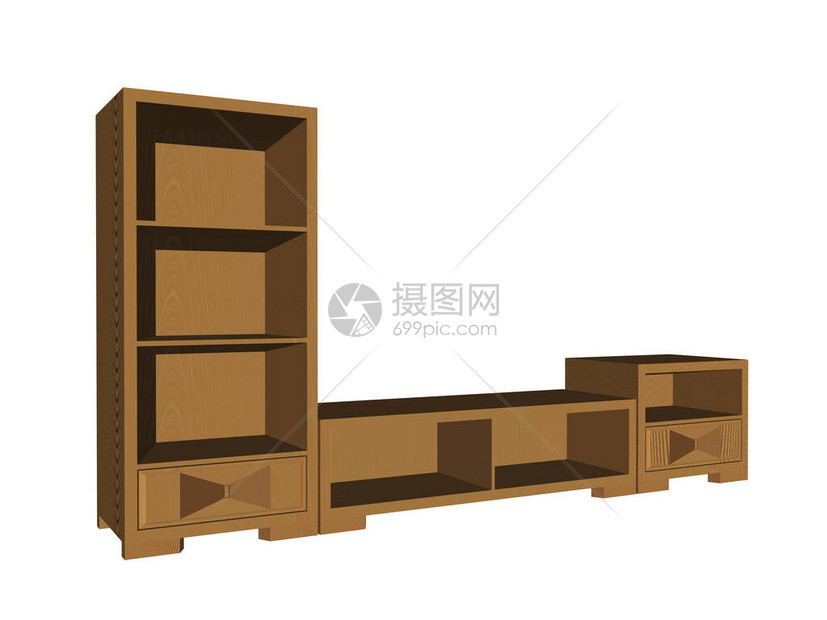 客厅的木架子高清图片下载-正版图片503849506-摄图网