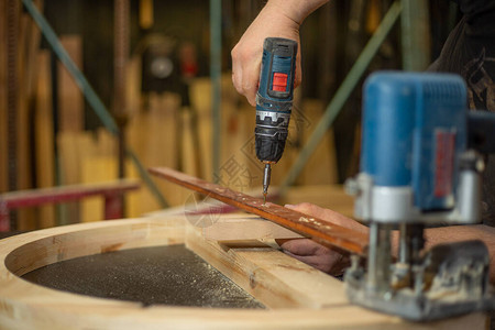 细木工概念木工和家具制造专业木匠在木工图片
