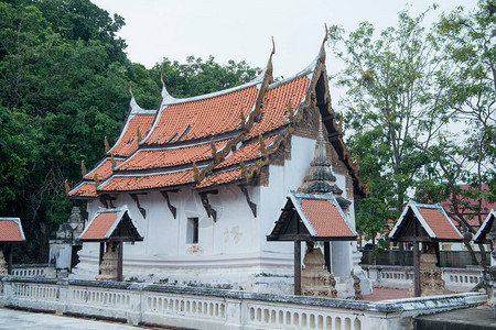 泰国佛丕府的佛丕府或佛丕府的watsrabua寺泰国图片