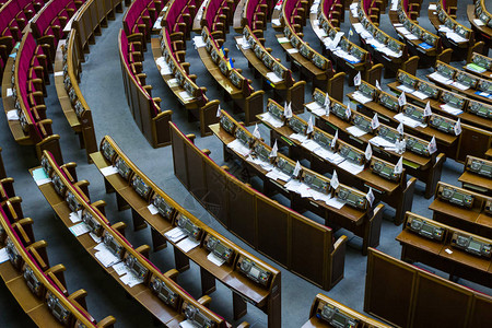 乌克兰议会在乌克兰基辅大楼的会场图片