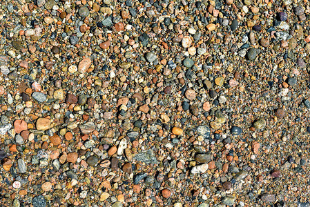 贝加尔湖岸边的彩色石头背景图片