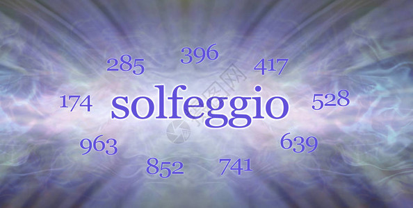 九个Solfeggio频率背景图片