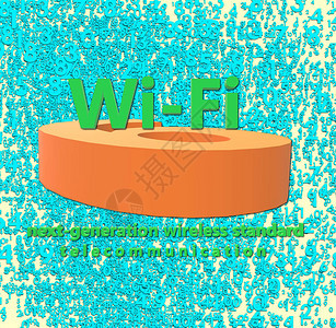 WiFi6WLAN高效无线设备的大规模连接速度背景图片