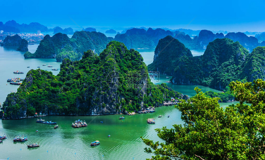 越南下龙湾全景高清图片下载-正版图片503914076-摄图网
