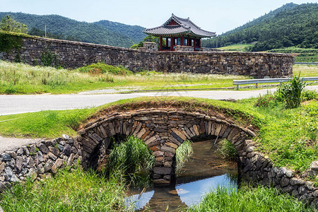 在韩国珍岛拍摄的南岛津城图片