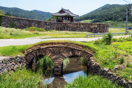 在韩国珍岛拍摄的南岛津城图片