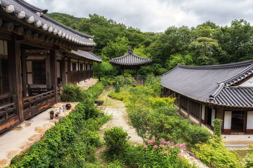 Seonamsa野茶屋花园景色在图片