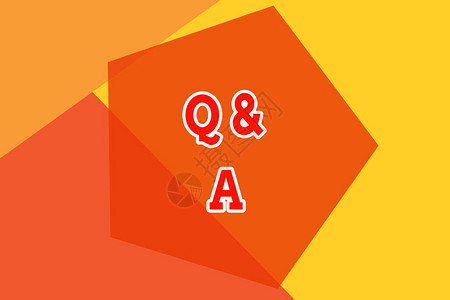 显示Q和A的概念手写概念意味着一段时间或有人回答问题的场合几何设计卡适用于图片