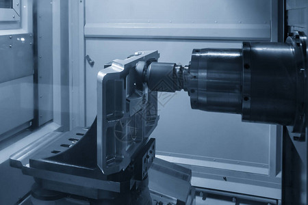 用可索引工具切割铝真空模具部件的横向CNC机械加工中心图片