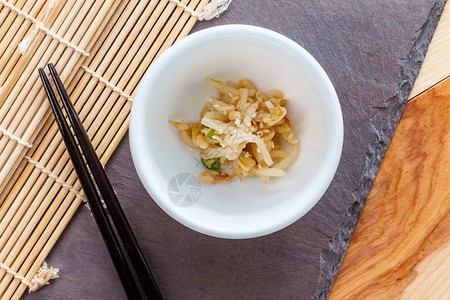 韩国芝麻味绿豆芽沙拉banchan小菜图片
