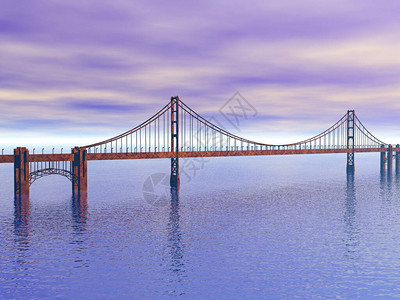 海上的长桥图片