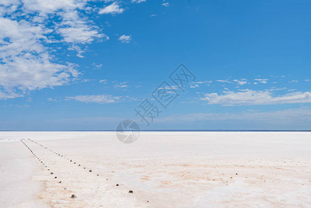 哈特湖是南澳大利亚州的一个盐湖生活图片