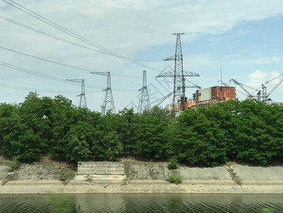 乌克兰切尔诺贝利核电站背景图片