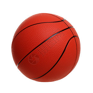 白背景孤立的篮球玩具Basske背景图片