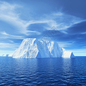 海洋冰山融化图片
