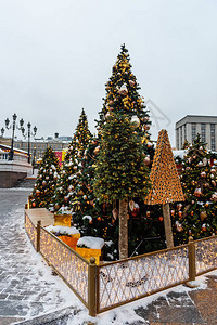 莫斯科圣诞和新年节日图片