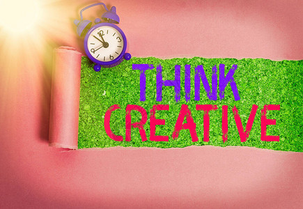 显示ThinkCreative的书写笔记感知不明显模式的能背景图片