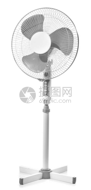 白色背景上的现代电风扇高清图片下载-正版图片504067945-摄图网
