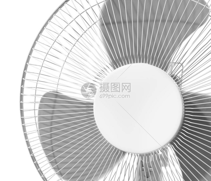白色背景上的现代电风扇特写高清图片下载-正版图片504067978-摄图网