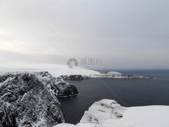 北开普角是挪威北部马格罗亚岛北海岸的斗篷图片