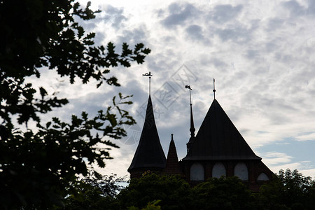 位于加里宁格勒的Koenigsberg大教堂哥特风格的图片