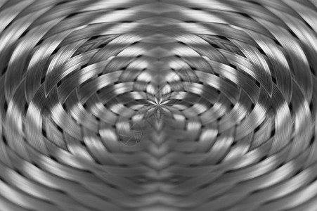 对称的银色金属柳条纹理特写体积钢表面细节背景宏中的抽象灰色编织线具有复制空间的超现实形状不寻图片