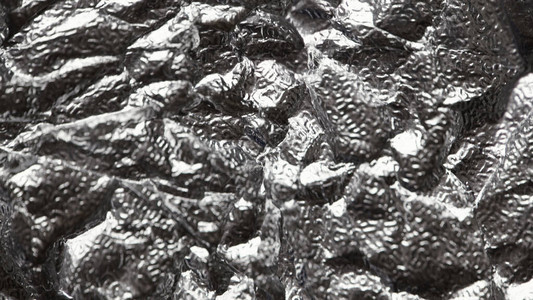 箔银皱折金属铝质感背景表面装饰背景设计图片