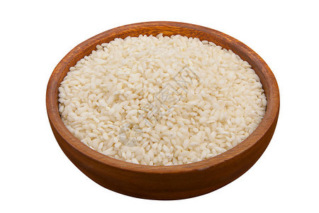 一盘烩饭的生米碎粒图片
