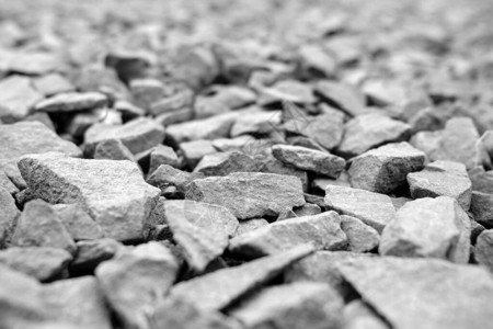 石屑砾石的黑白纹理图片