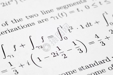 学校论文上的数学方程背景图片