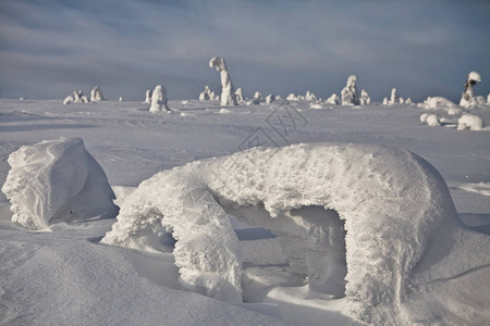 冬季芬兰雪景图片