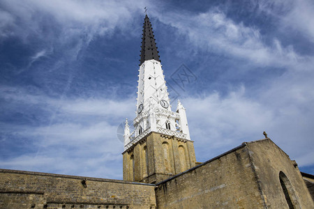 法国伊莱德雷圣艾蒂安教堂皮层的Ars图片