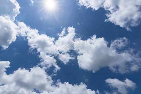 天空和云彩白天太阳背景图片