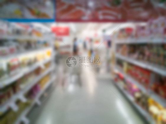 街过道的模糊场景购物中心产品图片