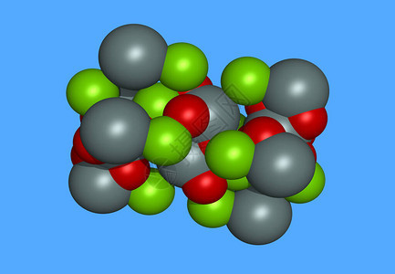 含原子的硅镁分子模型图片
