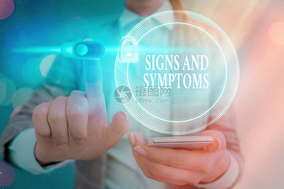 文字书写文本标志和症状商业照片展示表明可能的医疗状况的异常情况用于Web数据信息安全应用系图片