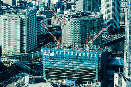 横滨港未来建设工地图片