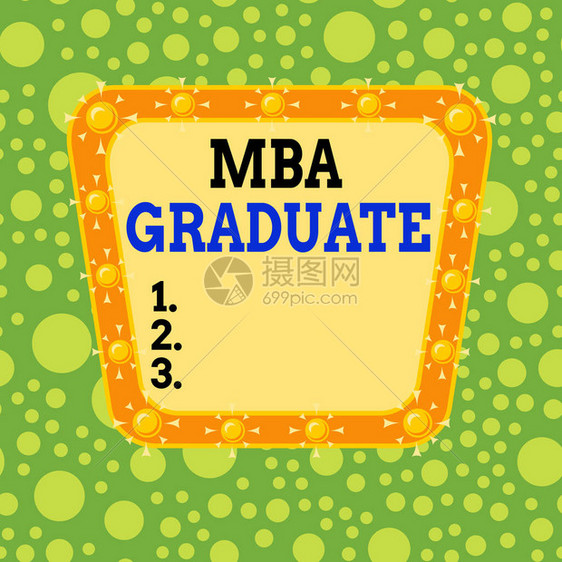 显示Mba毕业生的文字符号商业照片展示硕士是工商管理专业学位不对称不均匀形状图案对象图片