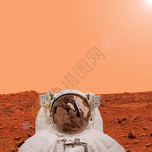 火星地面的宇航员火星任务旅行美国航天局提供的这图片