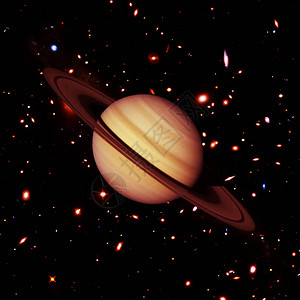 土星和恒星美国航天局提供图片