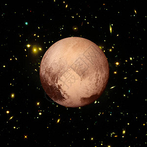 与恒星和系对抗的冥王星是美国航天局提背景图片