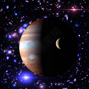 木星及其月亮美国航天局提供图片