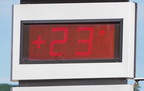 led显示屏显示温度为23度图片