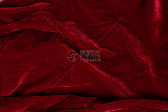 红色天鹅绒布背景图片