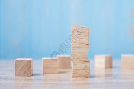 建筑物上的木块业务规划风险管理解决方案战略不同图片